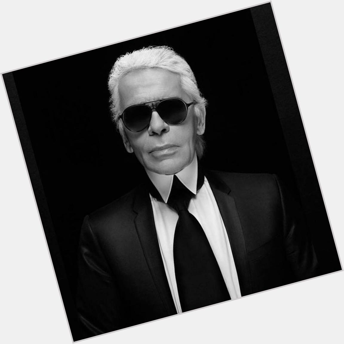 Happy Birthday to thee man & king of fashion. Karl Lagerfeld 