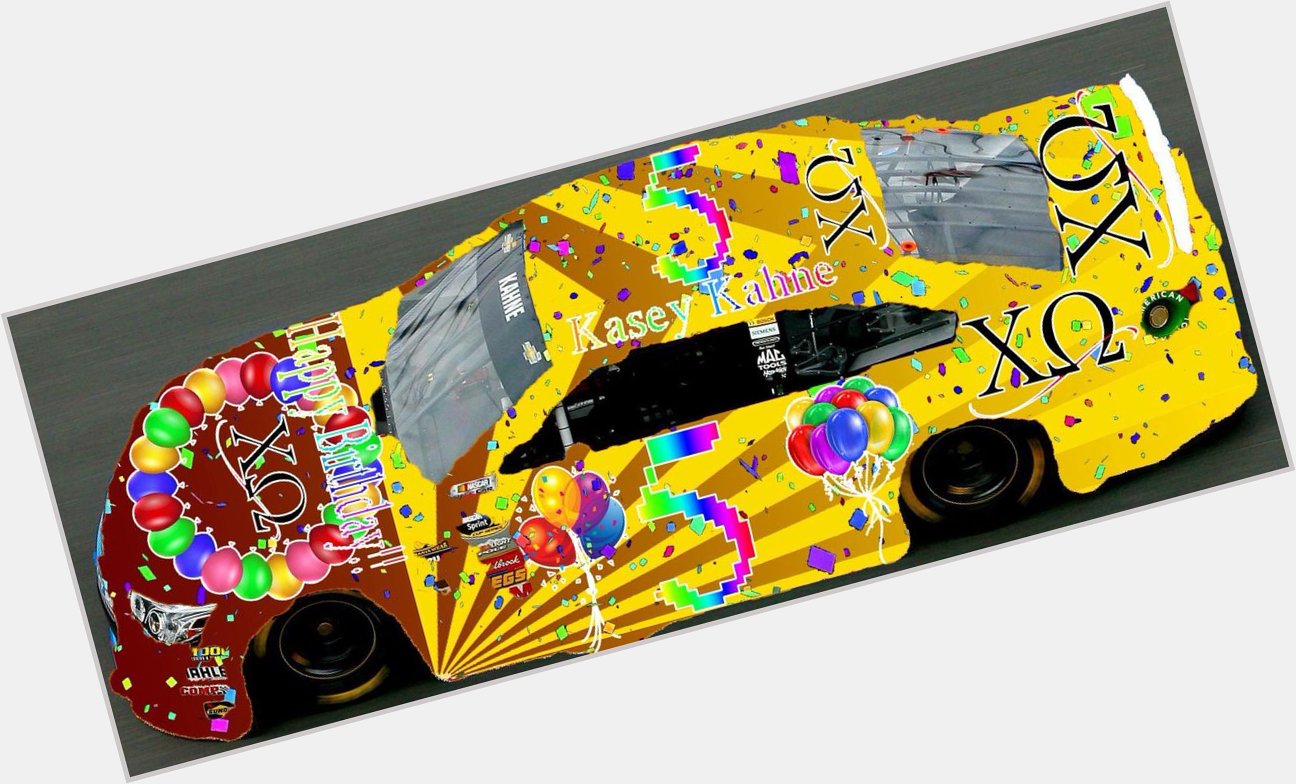 I designed this Kasey Kahne Happy Birthday Chi Omega NASCAR race car!! 