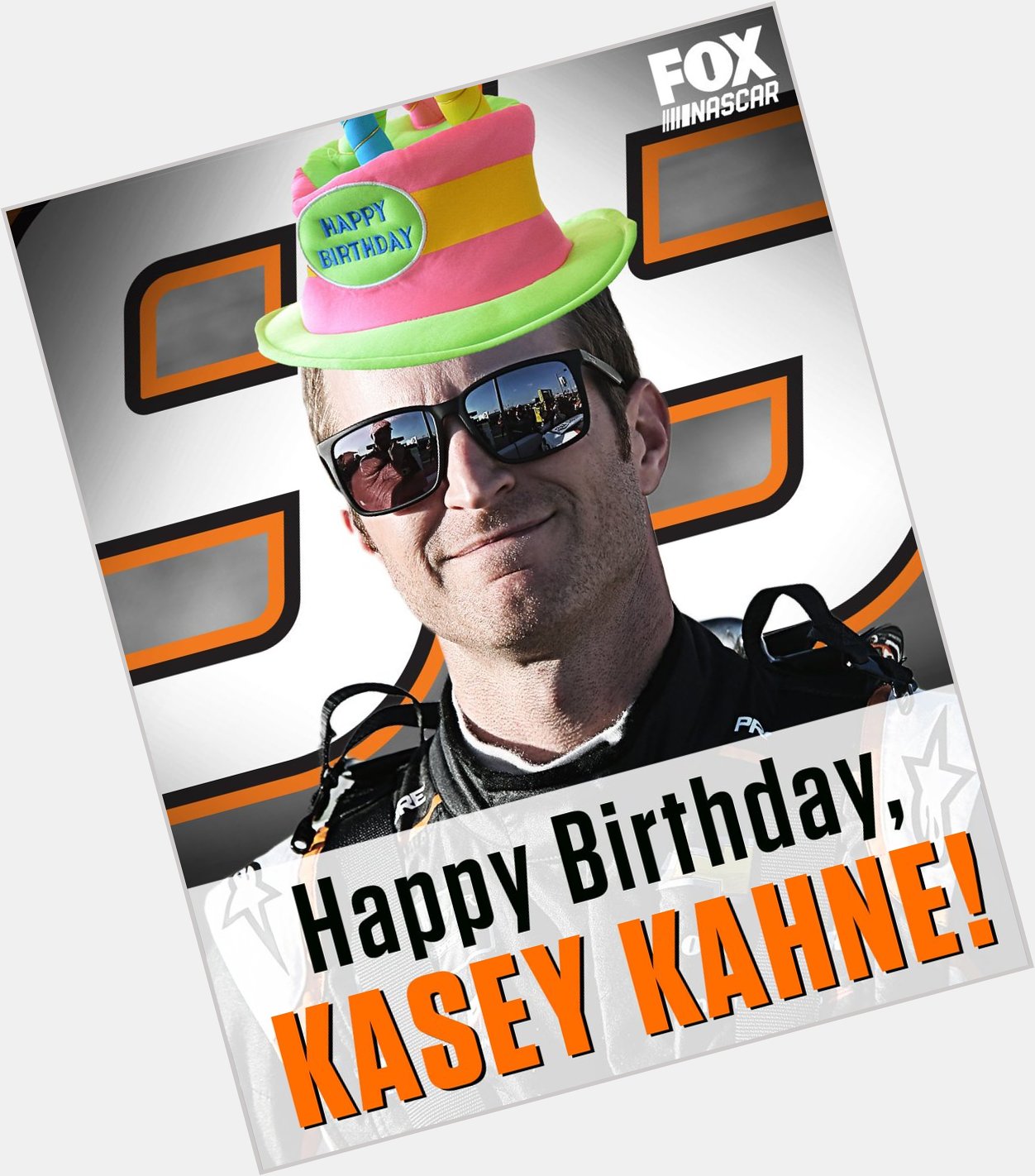 Remessage to help us wish Kasey Kahne a very Happy Birthday (and ... yes, the hat was added via Photoshop )! 