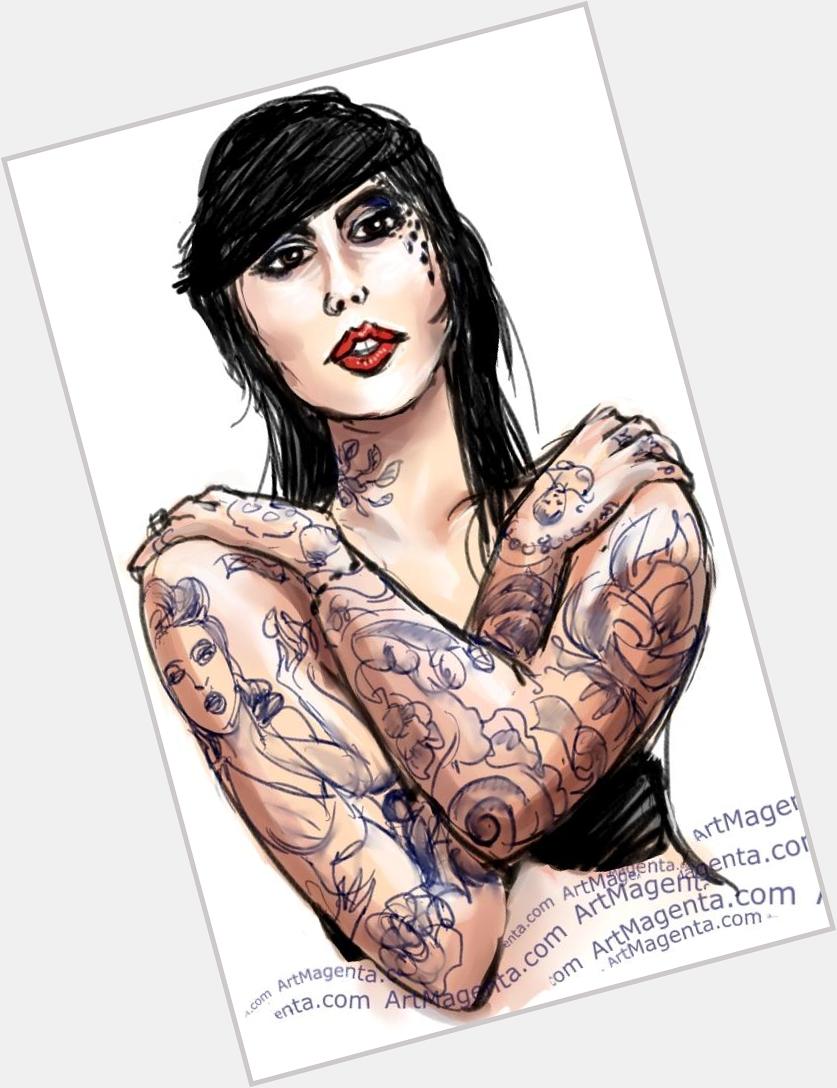 Happy birthday, Kat von D (caricature)(c). View more   