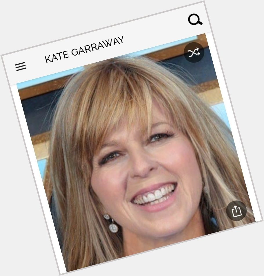 Happy birthday to this great TV show host. Happy birthday to Kate Garraway 