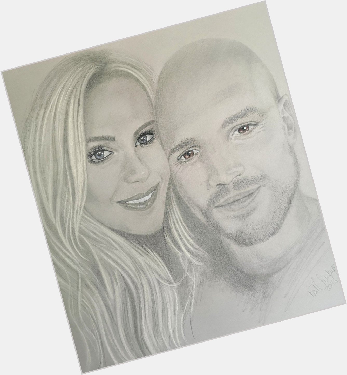 A recent portrait I did for the lovely Kate Lawler and her fiancé Boj. Happy happy birthday! 