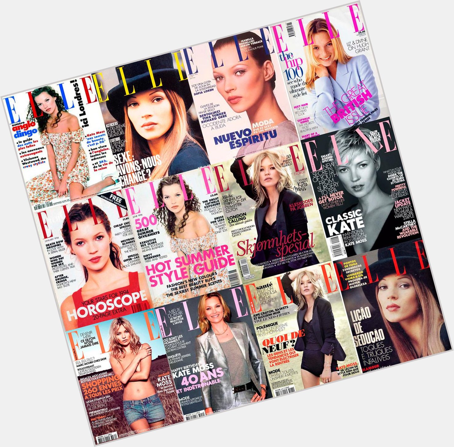 Happy Birthday Kate Moss! Find out how old this iconic ELLE cover star turns today...  