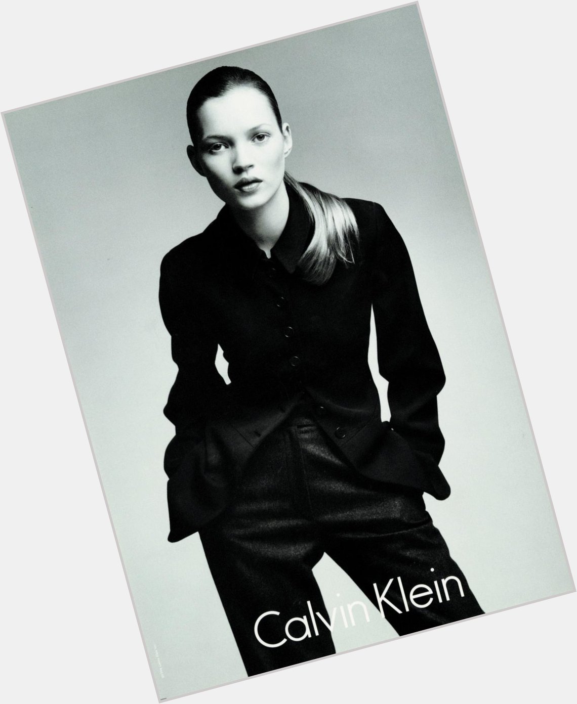 Wishing a happy birthday to the gorgeous Kate Moss, seen here in a 1994 Calvin Klein Collection ad campaign. 