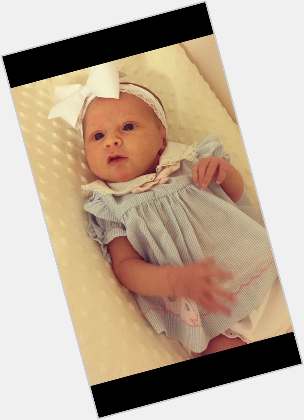 Happy three week \"birthday\" to our sweet Charlotte Kate Robbins! 