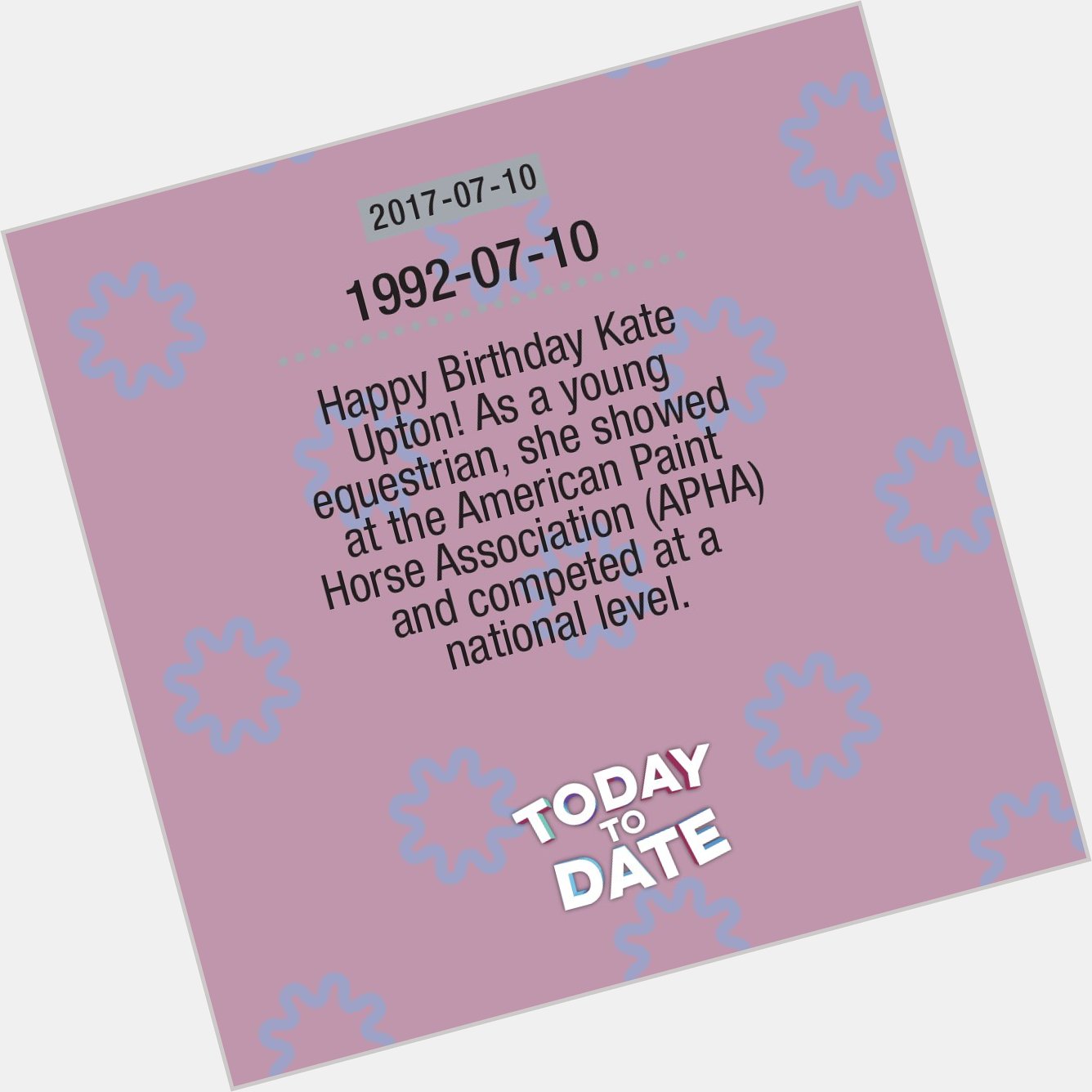2017-06-10: Happy Birthday Kate Upton birthday     