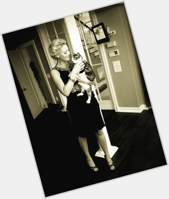Happy birthday to Katherine Heigl, (here, with her cat Charlie) 