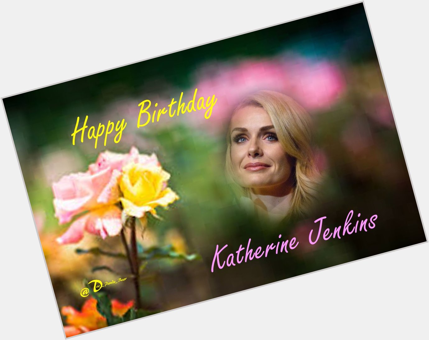 Happy Birthday to the lovely Katherine Jenkins!           