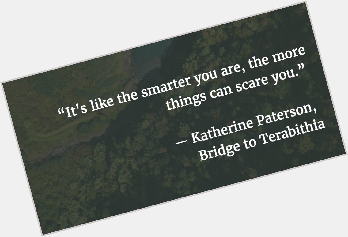 Oct 31th Happy Birthday Katherine Paterson!  