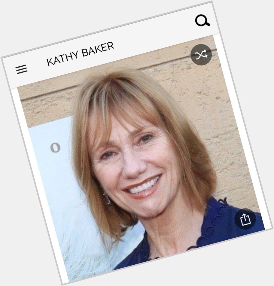 Happy birthday to this great actress.  Happy birthday to Kathy Baker 