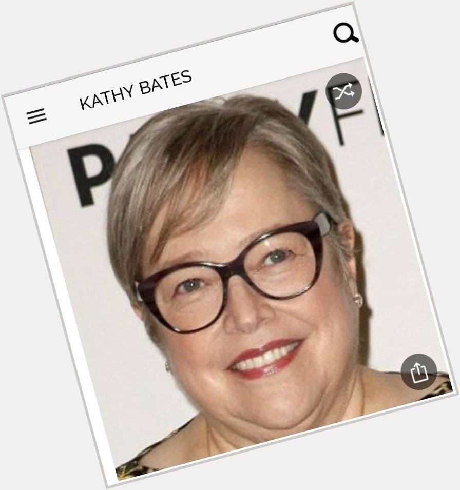 Happy birthday to this iconic actress.  Happy birthday to Kathy Bates 
