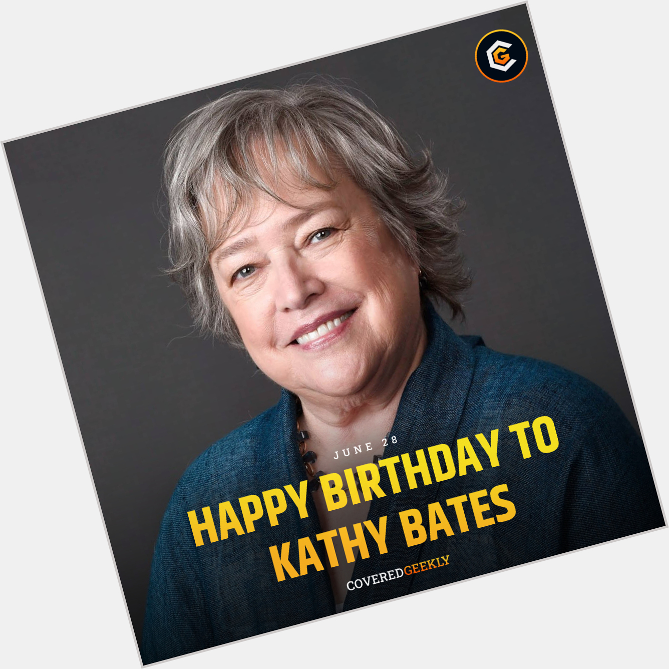 Happy birthday to The legendary Kathy Bates, who turns 75 today. 