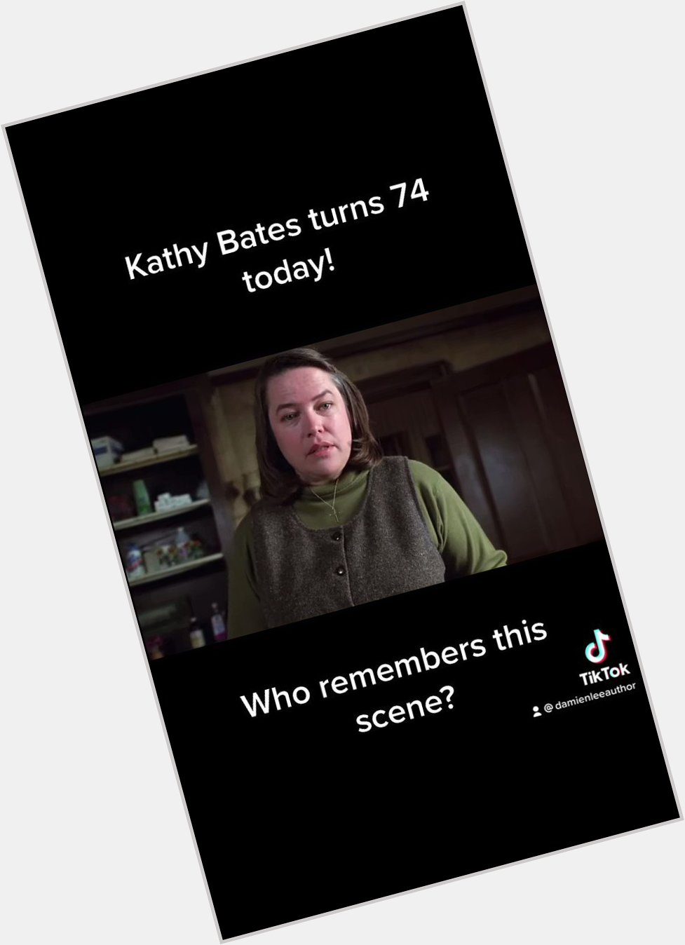 Happy birthday Kathy Bates! I can t think of anyone better to portray Annie Wilkes! 