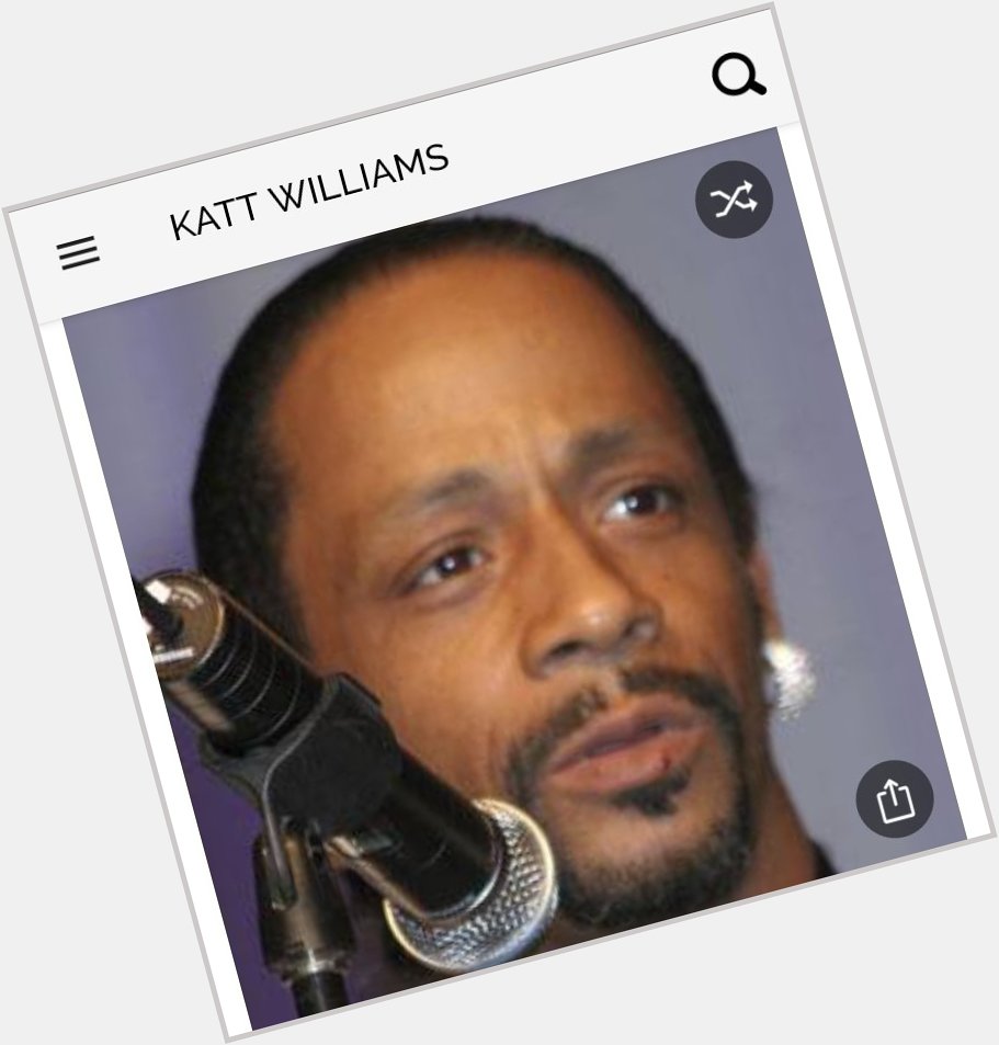 Happy birthday to this great comedian.  Happy birthday to Katt Williams 