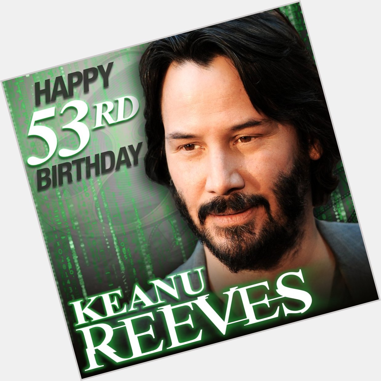 Happy Birthday to Keanu Reeves who turns 53 today! 