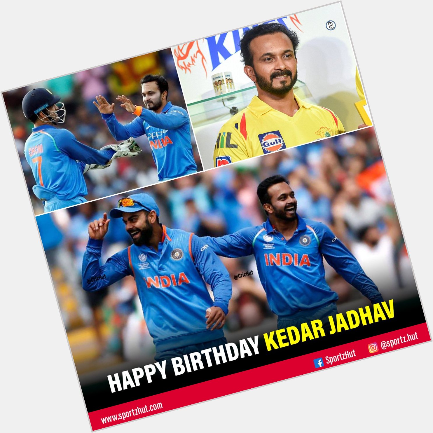 Happy Birthday Kedar Jadhav          
