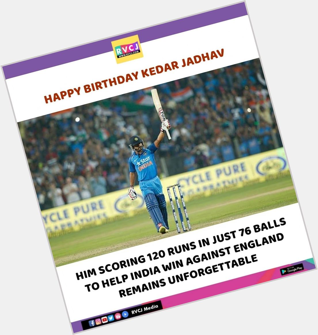 Happy Birthday Kedar Jadhav!   
