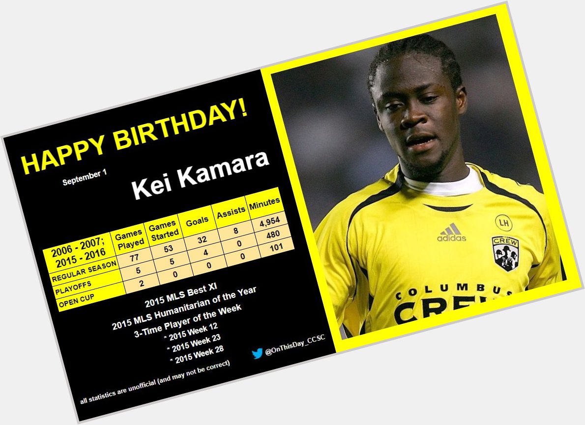9-1
Happy Birthday, Kei Kamara!   