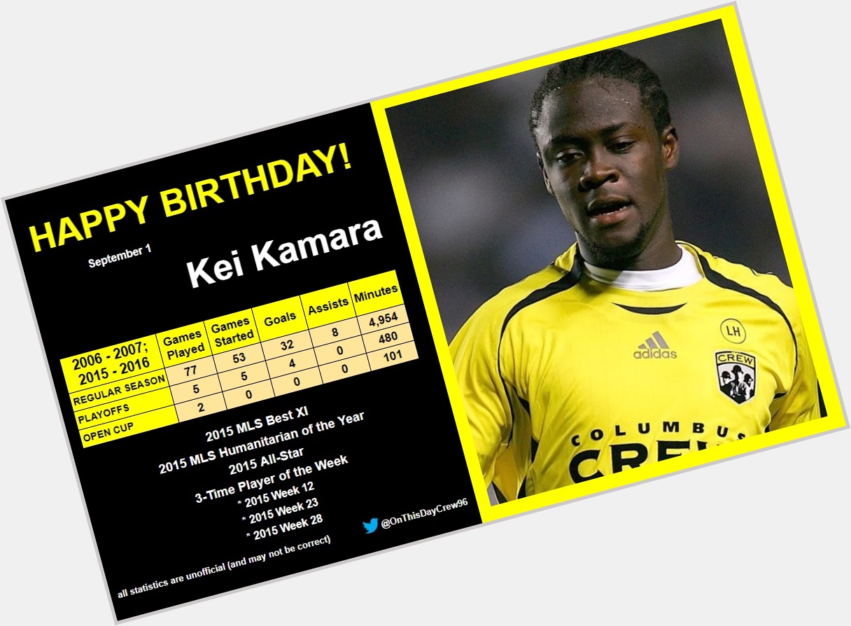 9-1
Happy Birthday, Kei Kamara!  