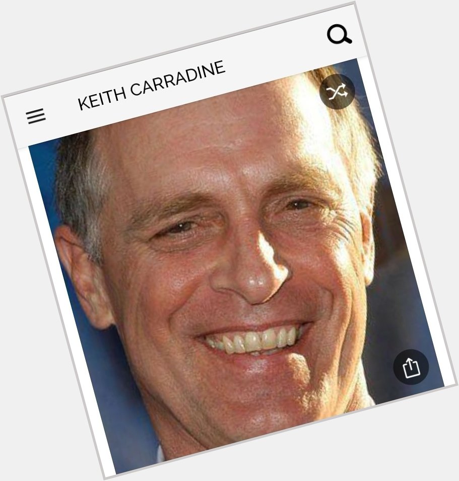 Happy birthday to this great actor.  Happy birthday to Keith Carradine 