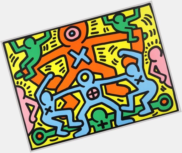Happy Birthday to Keith Haring, born on this day in 1958:  