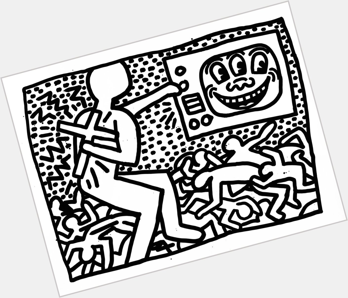 My mom got me a Keith Haring coloring book in the early 90s. Changed my life. Happy Birthday, Keith! 