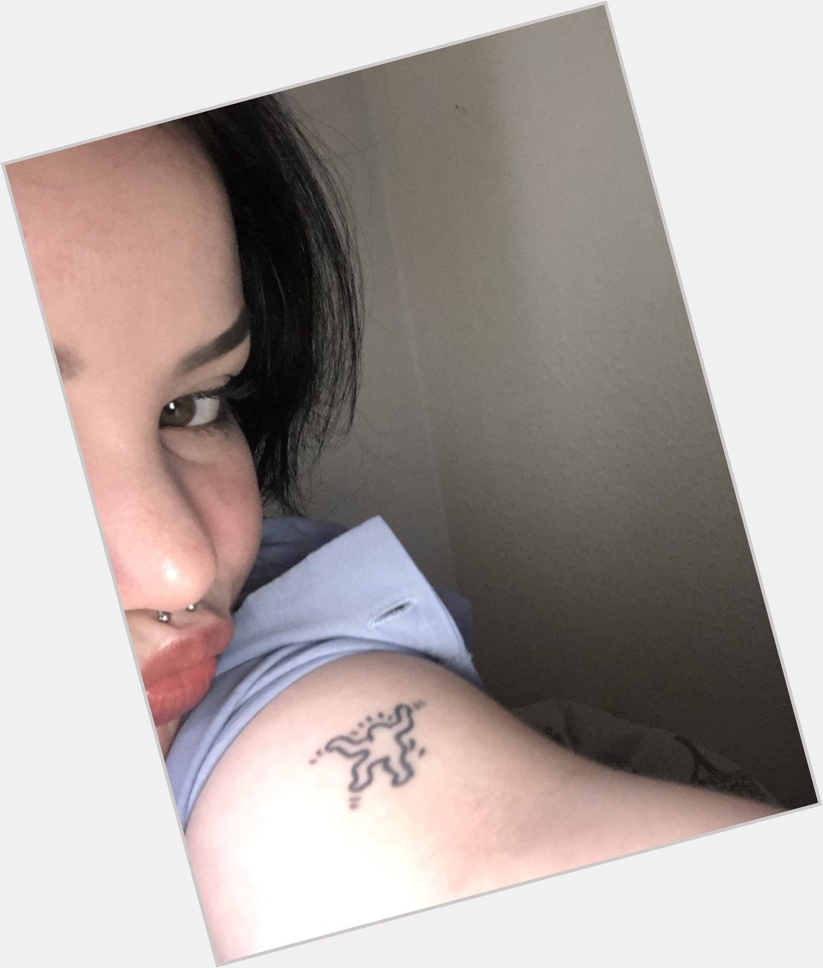 I got my first tattoo a year ago today and now i have 10 happy birthday ugly keith haring tattoo 