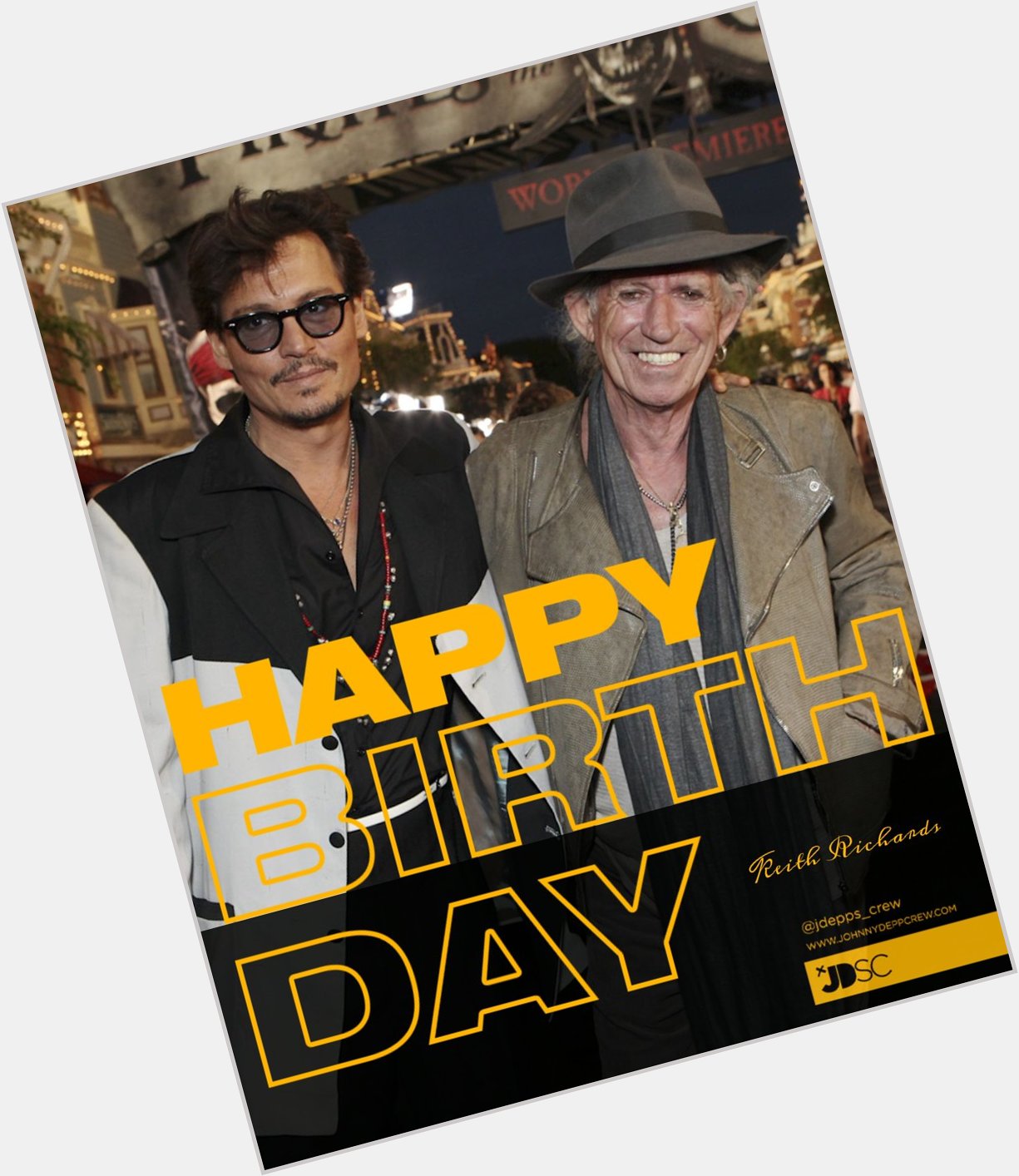 Happy Birthday to Keith Richards, a real friend to Johnny   
