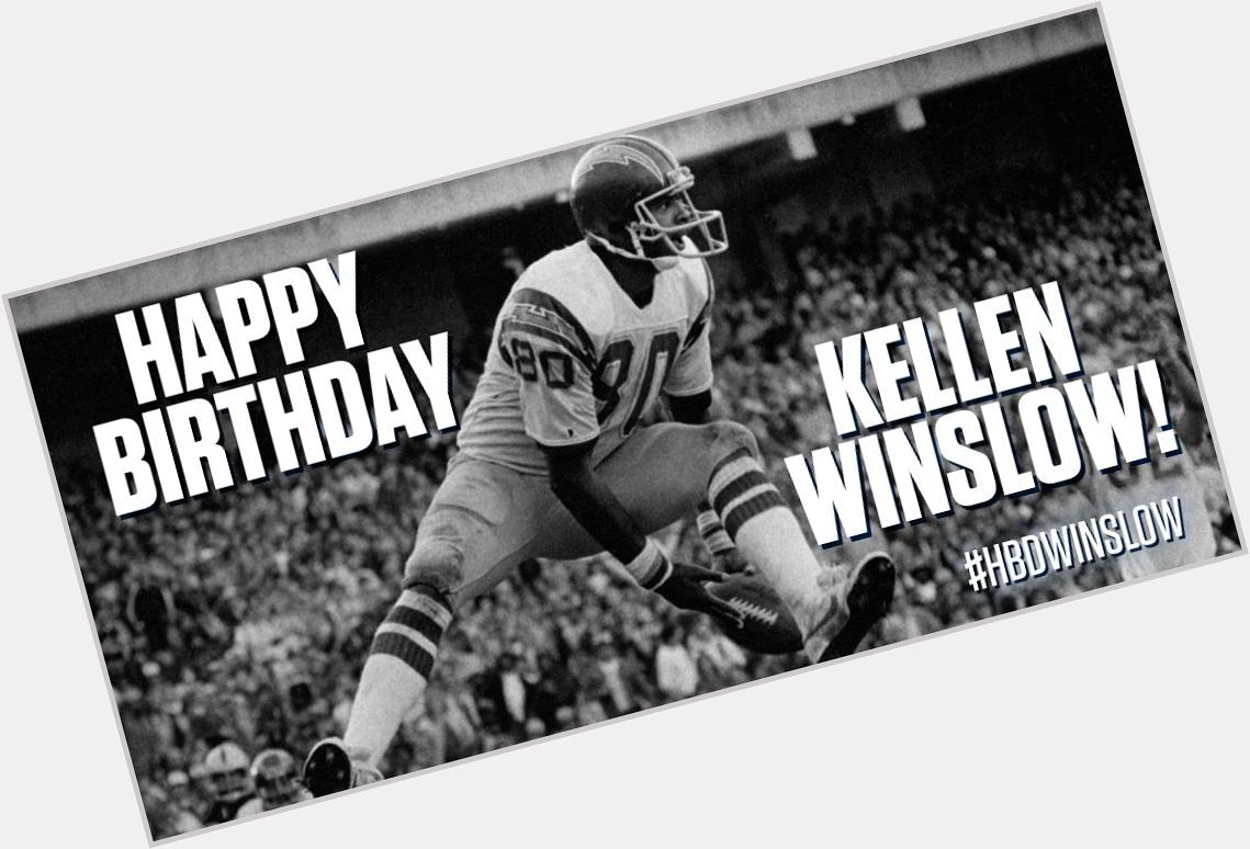 Happy Birthday to former TE & Hall of Famer Kellen Winslow! 