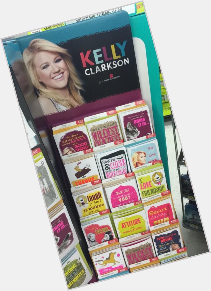 Happy birthday, here\s a card with Kelly Clarkson singing another one of her awful songs 