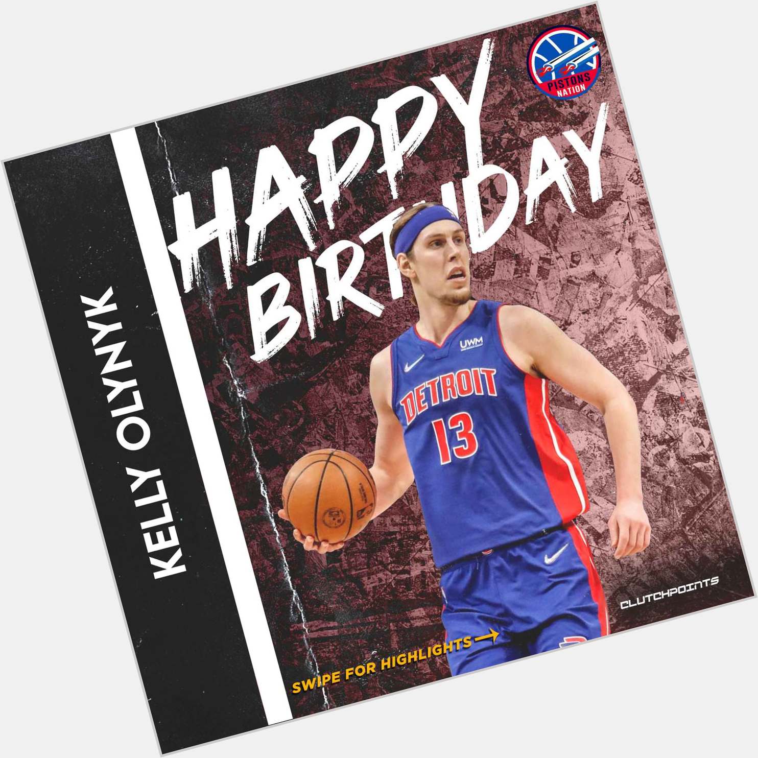 Pistons Nation, join us in wishing Kelly Olynyk a happy 31st birthday 