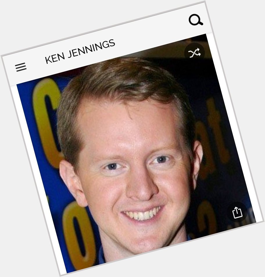Happy birthday to this great Jeopardy player/host. Happy birthday to Ken Jennings 