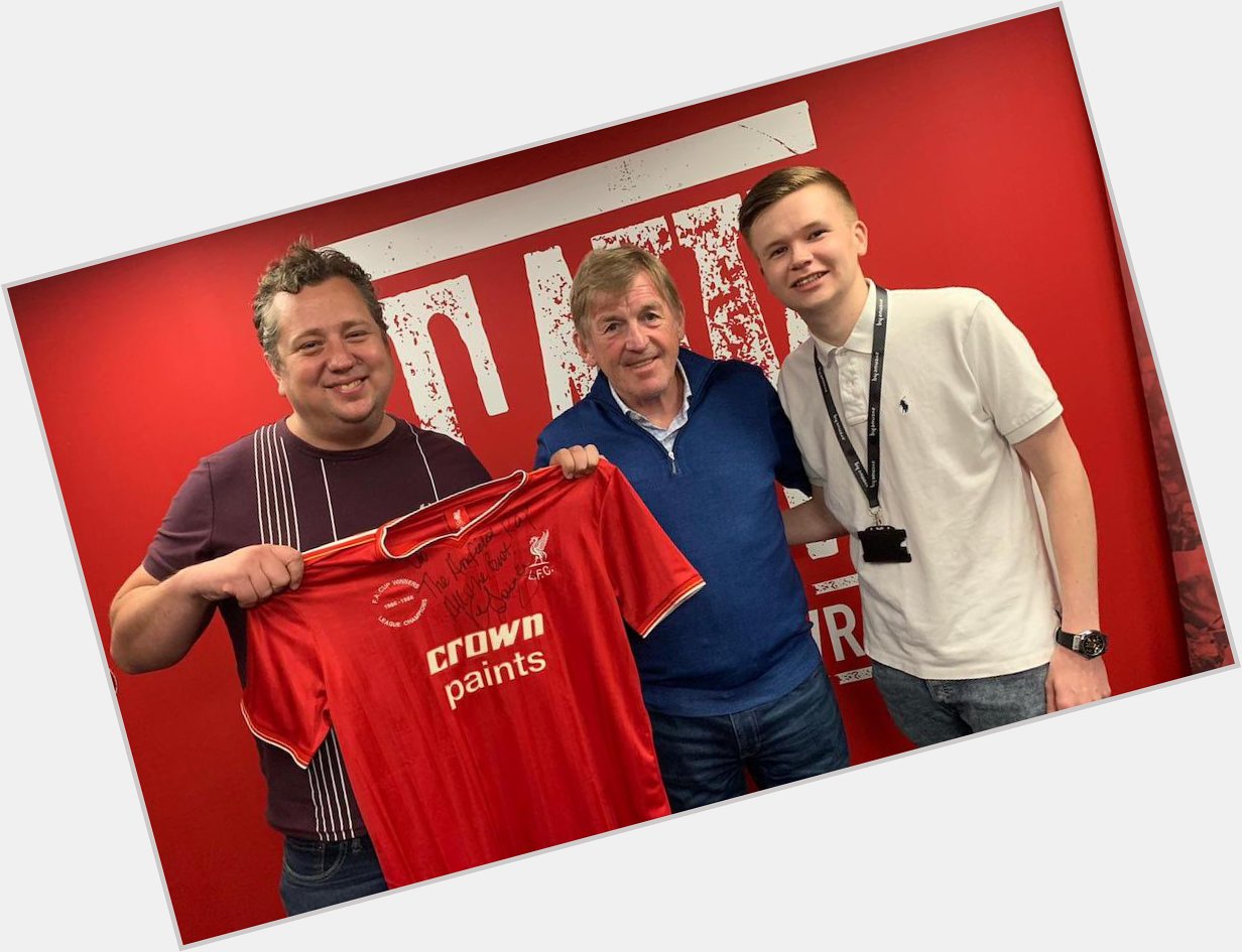 Happy Birthday to my close personal friend Kenny Dalglish. Here is us with Kenny s actual mate Josh 