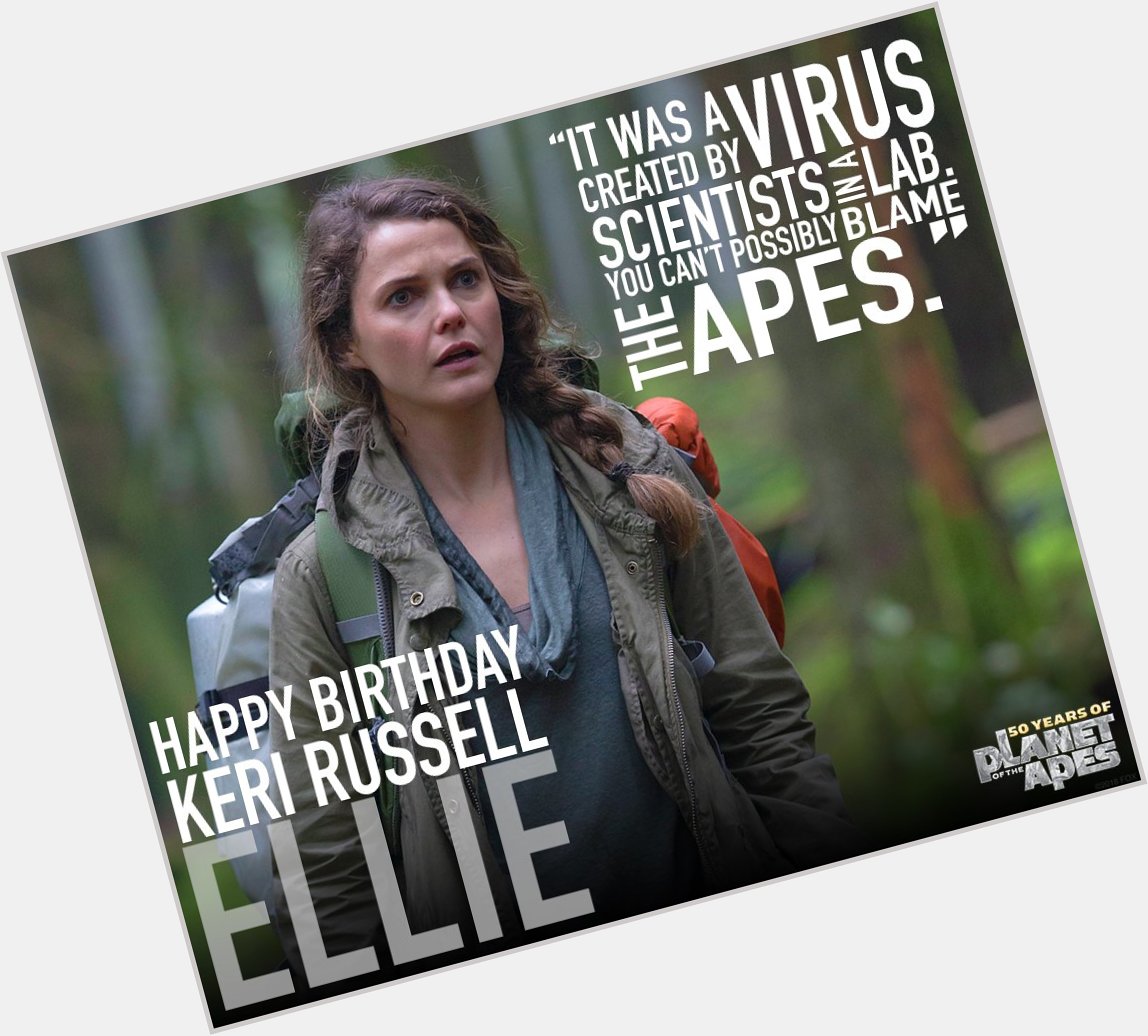 Defender of life in a war zone. Happy birthday, Keri Russell! 