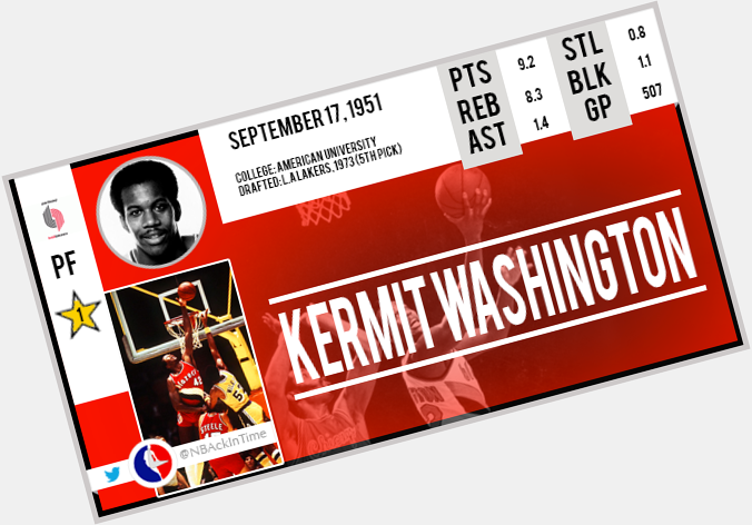 Happy Birthday Kermit Washington    