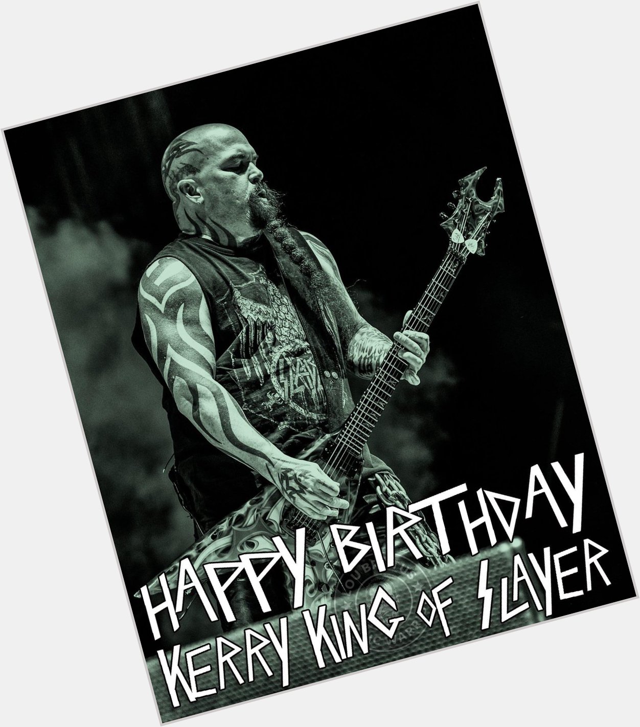 HardDriveRadio \"LouBrutus: Happy Birthday Kerry King of Slayer.  
