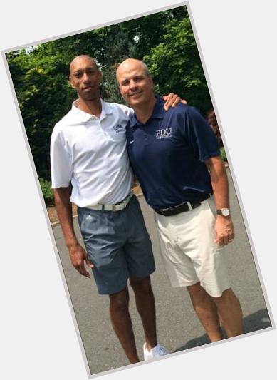 At Ridgewood CC today with Kerry Kittles. Prelim to our FDU - Villanova game on November 13th. Happy Birthday Kerry ! 