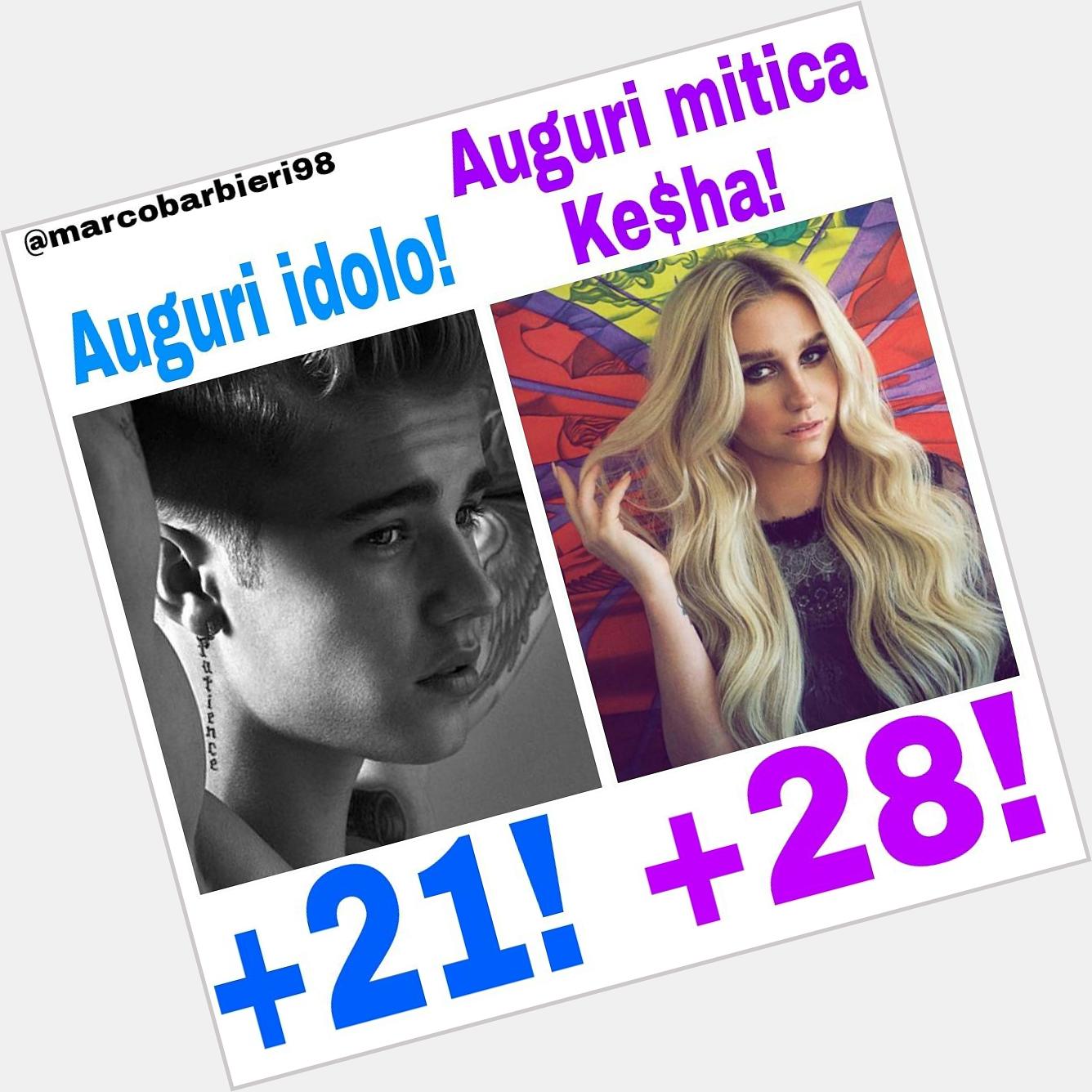   happy birthday to Justin Bieber and Kesha!!  