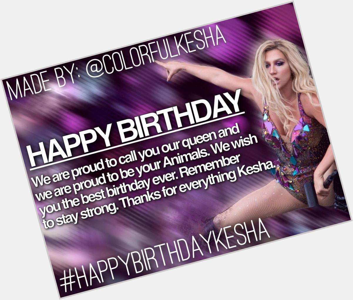 Happy birthday Kesha!  {   
