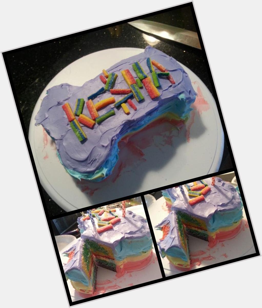 HAPPY BIRTHDAY, KESHA. I made you a penis cake will rainbow innards cause idk rraaiinnbboowwss 