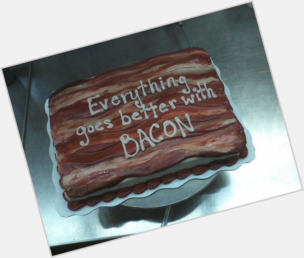 \" Speaking of \"Bacon\"...Happy Birthday Kevin Bacon! I made you a cake - 