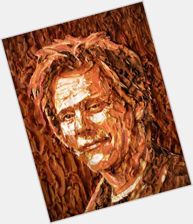 Happy Birthday Kevin Bacon! Here\s you, made of bacon. 