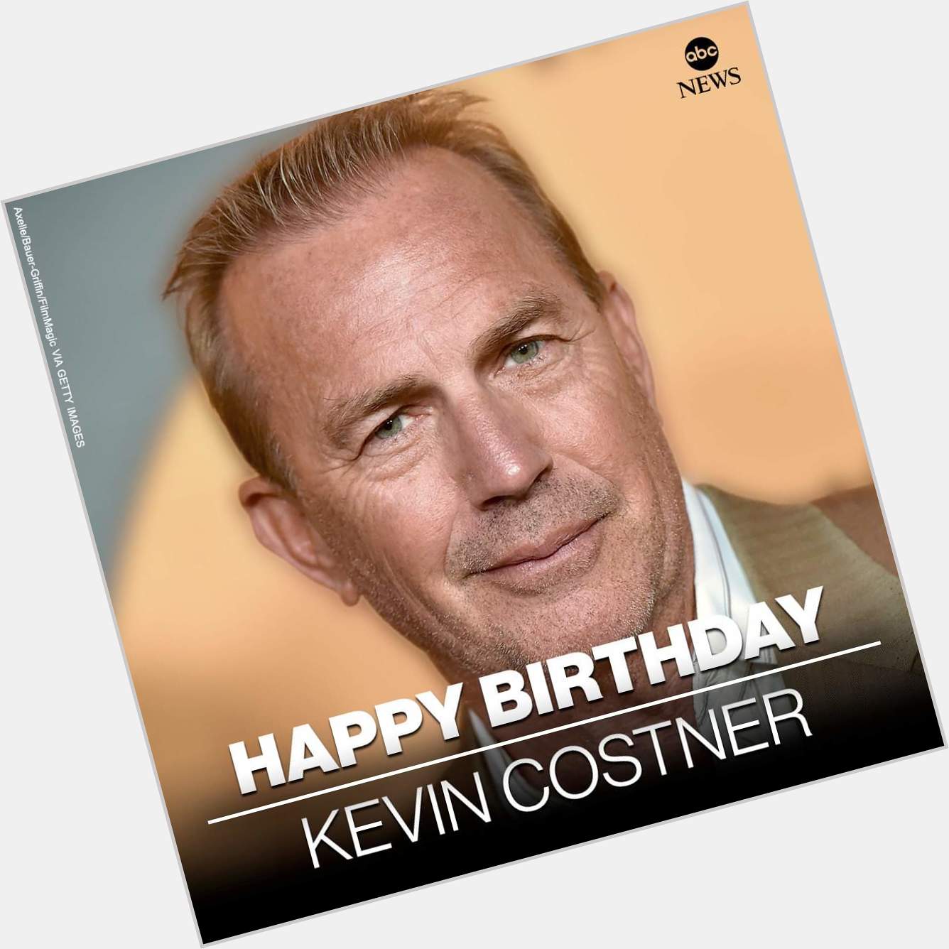 HAPPY BIRTHDAY: Actor-director Kevin Costner. 