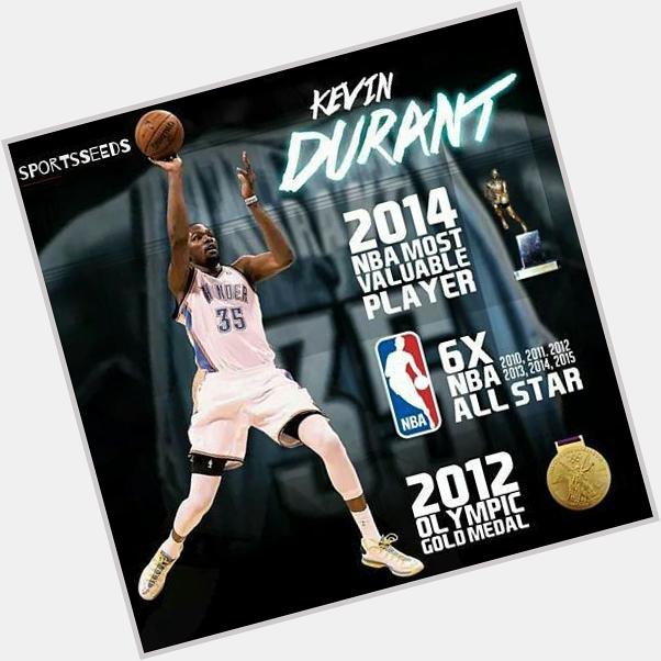 Happy Birthday NBA\s MVP, Kevin Durant! 
Via Sportskeeda 