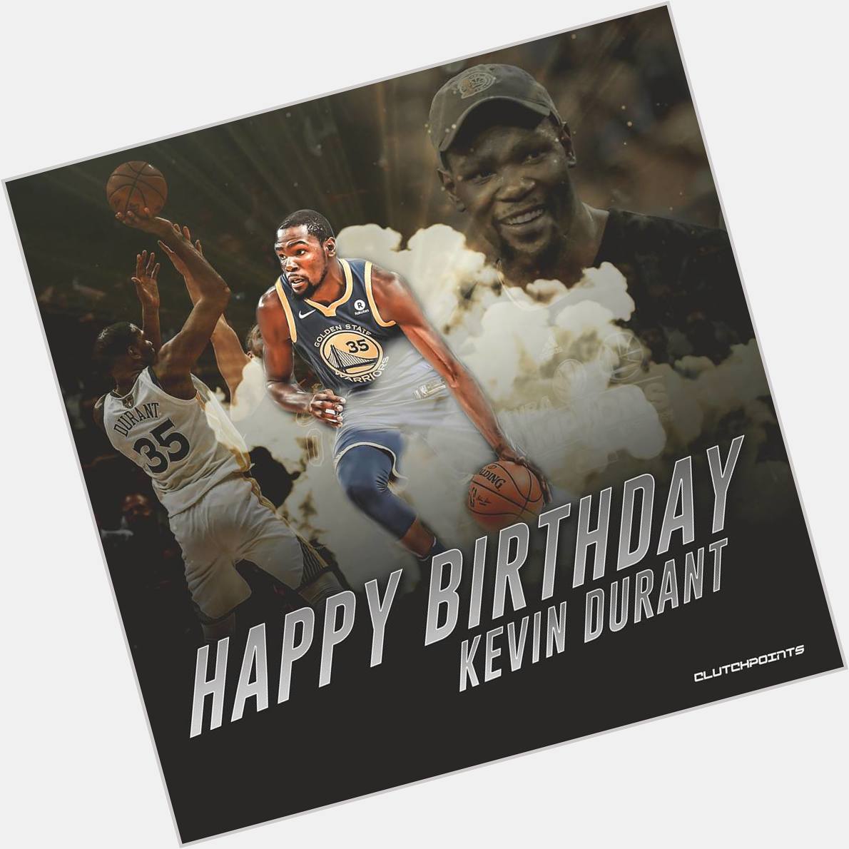 Happy 30th Birthday, Kevin Durant.  Let s go get your 3rd ring before your 31st birthday. 