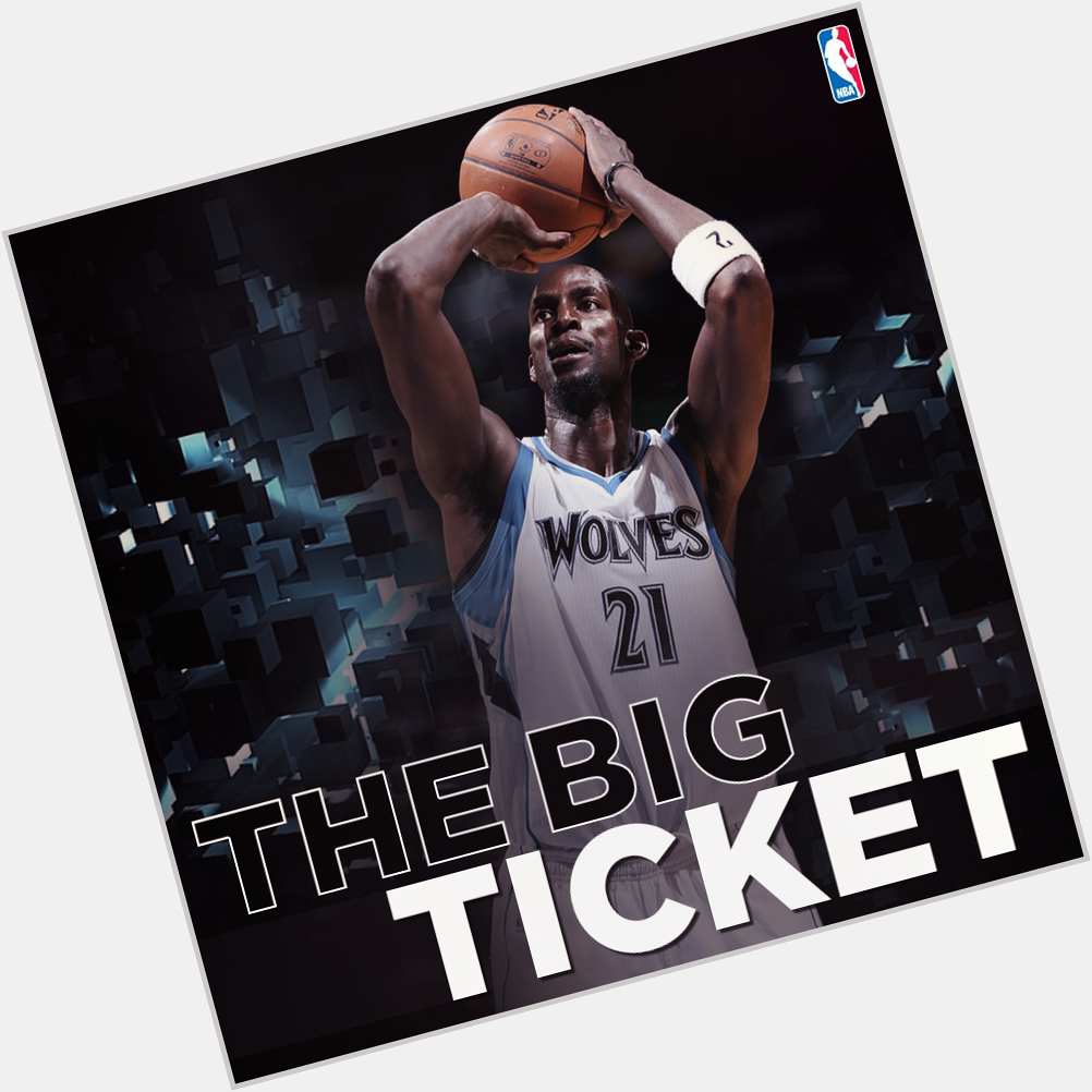 Here\s wishing the 15-time NBA All Star, Kevin Garnett a.k.a The Big Ticket a very Happy Birthday! 