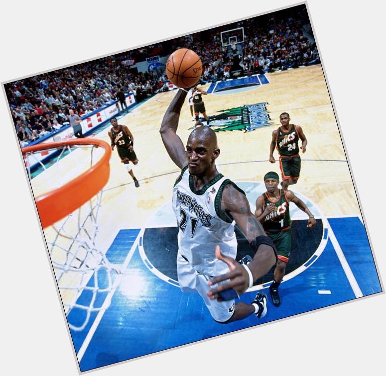 Happy birthday to my favorite player of all time, Kevin Garnett! 