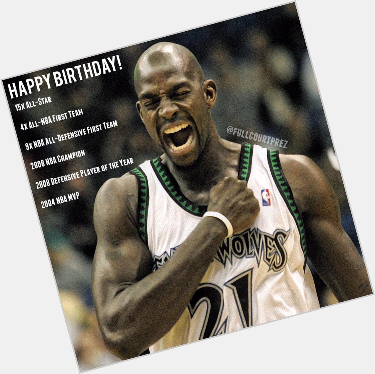 Happy 39th birthday to one of the best power forwards to ever play the game, Kevin Garnett! 