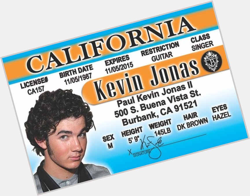 November 5:Happy 32nd birthday to singer,Kevin Jonas(\"Lovebug\")
 