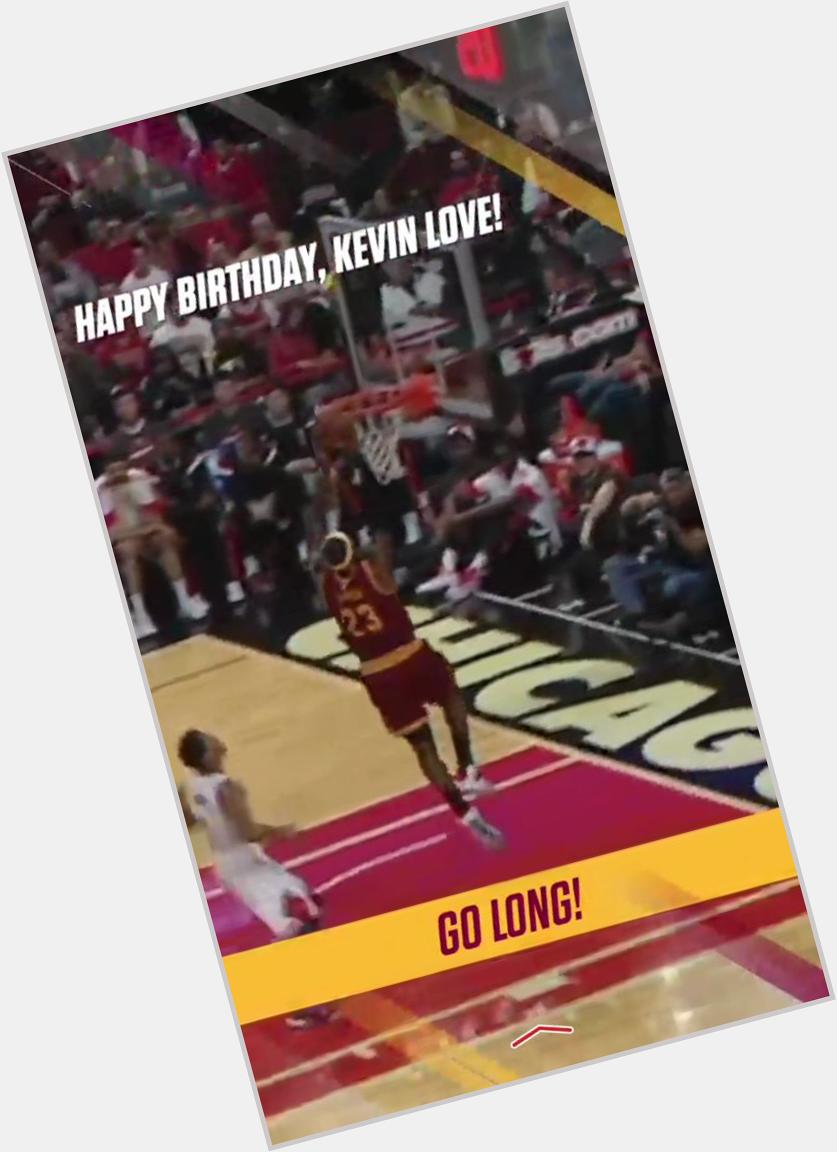 Lol the happy birthday for Kevin love is a highlight of lebron dunking  